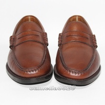 フローシャイム Florsheim ペニー ローファー 茶色 ブラウン レザー 本革 US9 EEE 約26.5～27cm 中古 美品 AB6839_画像5