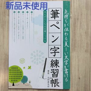 筆ペン字練習帳・大人のたしなみを身につける・新品未使用