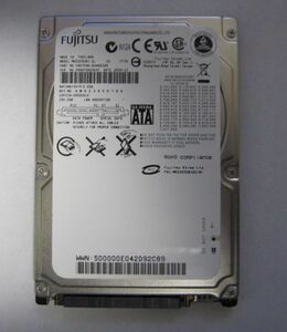 FUJITSU 2.5インチ SATA HDD 250GB 　　MHZ2250BJ 動作品 