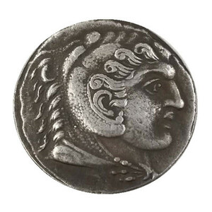 1円スタート アンティークコイン 古代コイン BC328~323 アレキサンダー大王レプリカ 409