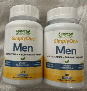 スーパーニュートリション(super nutrition)Men マルチビタミン　マルチミネラル　メンズ　男性向け　90タブレット