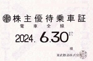 東武鉄道 電車全線パス(定期タイプ)6月末まで[男性名義]