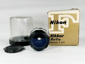 【現状品】Nikon NIKKOR-H Auto 28mm f3.5ニッコール 単焦点 レンズ