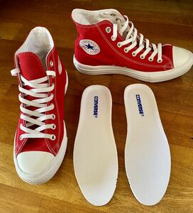 コンバース オールスター ライト ハイカット レッド インソール未使用 25.5cm CONVERSE スニーカー シューズ