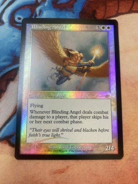 まばゆい天使/Blinding Angel MTG 英語 FOIL ネメシス マジックザギャザリング　ネコポス送料無料 