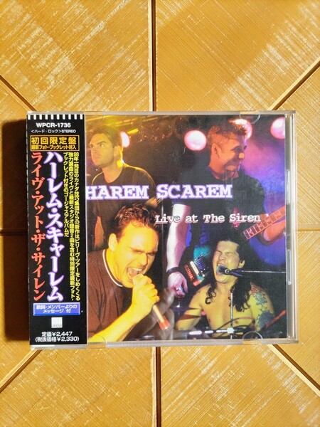 HAREM SCAREM ハーレム・スキャーレム CD「ライヴ・アット・ザ・サイレン」(初回限定盤・最新フォトブックレット封入)