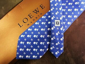 !vr0907! superior article![LOEWE] Loewe [ pomegranate total Logo pattern ] necktie 