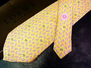 !vr0154! superior article![LOEWE] Loewe [ leaf .. plant total Logo pattern ] necktie 