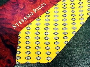 ♪vr0680♪良品♪【STEFANO RICCI】ステファノリッチ【花 デザイン 柄】ネクタイ