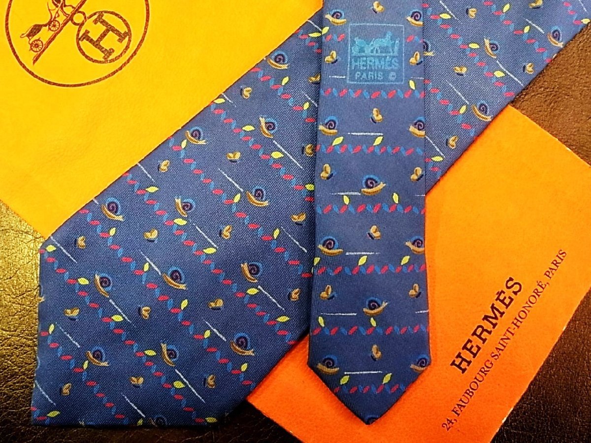 楽天市場】HERMES エルメス ネクタイ シルク100% カタツムリ