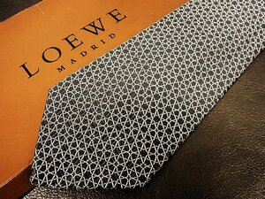 ♪vr0747♪良品♪【LOEWE】ロエベ【花 装飾 柄】ネクタイ