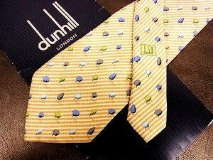 ♪vr0228♪良品♪【dunhill】ダンヒル【樹木 ストライプ 柄】ネクタイ