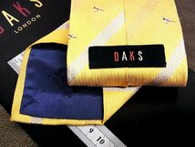 ♪vr0187♪良品♪【DAKS】ダックス【鳥 雉 キジ ストライプ 柄】ネクタイ_画像2