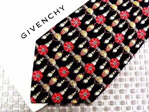 ♪1335S♪新品【花 植物 電球 柄】ジバンシィ【GIVENCHY】ネクタイ