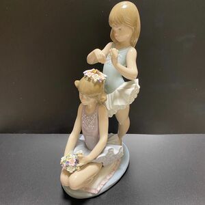 絶版 LLADRO リヤドロ リアドロ 初めてのバレエ 5714 フィギュリン 陶器人形 オブジェ 置物 少女