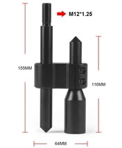 汎用シフトノブ延長エクステンション　ブラック　M12×1.25　スポコン　ドリフト　旧車　軽トラ　カスタムカー　デコトラ　ライクワイズ_画像9