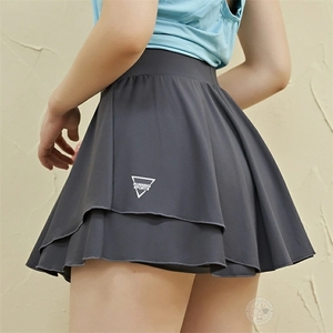 Прогулка юбки Sports Ladies Miniskirt Юбка для теннисной юбки для гольфа. Внутренние брюки 102510/M: серый