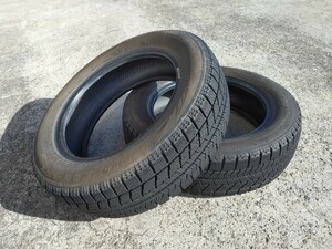 A【2本セット】中古 スタッドレスタイヤ ブリヂストン ブリザック VRX 155/65R14 2017年製 6分山 送料無料 ★合計4本出品中★