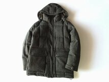 美品 希少 Eddie Bauer Harris Tweed エディーバウアー ハリスツイード ビンテージ復刻 日の出タグ カラコラムダウンジャケット S カーキ_画像2