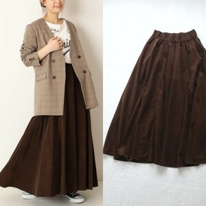 [ prompt decision ] beautiful goods *1.3 ten thousand Journal Standard l adult casual! corduroy long skirt Brown (JOURNAL STANDARD)