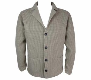 【durini】Others WOOL&CO/ウール アンド コー 2024秋冬新作 30%OFF ニットジャケット イタリア製 テーラード メンズ ビジカジ/ベージュ/LL