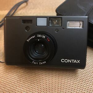 美品 CONTAX T3 チタンブラック 後期 ダブルティース Carl Zeiss Sonnar 2.8/35 電池新品交換済　動作確認済み 落札金額のみ送料税金無料