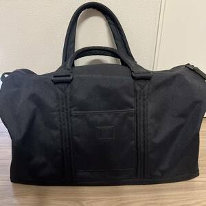 【used品】herschel ボストンバッグ　ブラック×迷彩 