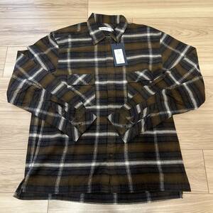 【未使用品】nonnative ノンネイティブ 定価￥34,980 WORKER L/S SHIRT COTTON TWILL OMBRE PLAID サイズ3 ネルシャツ ブラウン