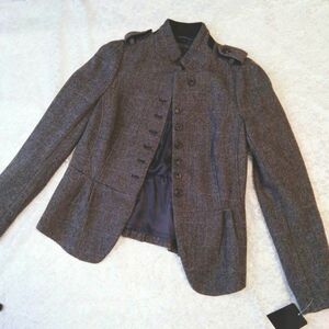 ZARA　新品　タグ付き　ダークグレー　ジャケット　定価税込13990 円　　サイズＭ