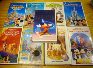 [Видео] Дисней -связанные VHS 9 Sets (Lion King, Fantasia, официальное видео Tokyo Disneyland)