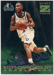 Timberwolves △ Стефон Марбри Стефон Марбери/1996-97 Skybox Z-Force Zensations RC!