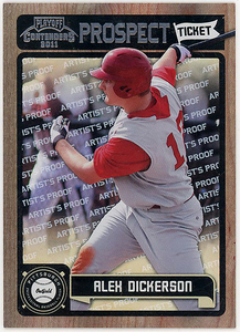 獲得!▲中日2024新来日外国人アレックス・ディッカーソンALEX DICKERSON/2011年MLBシリアルPROS #49 ARTISTS PROOF版!