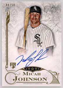 WHITESOX-現NFTアーティスト△MICAH JOHNSON/2015 TOPPS FIVE STAR直書サインRC #50 ゴールド版!