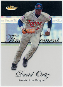 殿堂TWINS-REDSOX△DAVID ORTIZ/2007 TOPPS FINEST ROOKIE FINEST MOMENTS #99 ブラックリフ版!