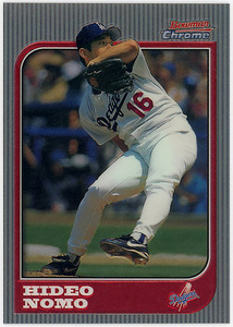 DODGERS△野茂英雄HIDEO NOMO/1997 BOWMAN CHROME 3!!