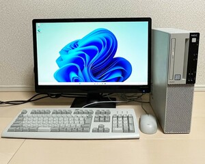 ★キーボード・マウスセット ラスト2セット★NEC デスクトップパソコン PC-MKM28LZG1CS3 Core i5-8400/2.80GHz/8GB /HDD500GB/Win11Pro 