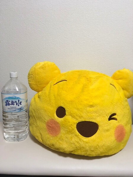 くまのプーさん☆フェイスクッション☆超超BIGぬいぐるみ
