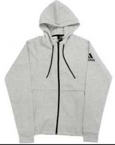 adidas　アディダス　グレー　Stadium Full Zip Hoodies M ID スタジアム フルジップ フーディー パーカー　(ナイキ　パタゴニア)