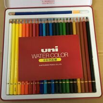 uni　ウォーターカラー　水彩色鉛筆　中古品　24色_画像2