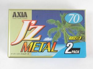 Z 19-27 未開封 富士写真フイルム AXIA J'Z METAL カセットテープ 往復70分 JZMF702 2本 オーディオカセットテープ メタルポジション