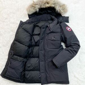 【新品未使用タグ付】 CANADAGOOSE BANFFPARKA ファーフーデッド WZIP ダウンジャケット 極暖 ネイビー メンズ Mサイズ 正規品 