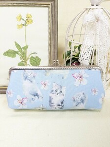  flower cat * bulrush . glasses case * pen case * hand made cat 