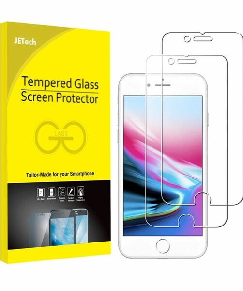 JEDirect iPhone8/iPhone7/iPhone6s/iPhone6 用 強化ガラス液晶保護フィルム4.7インチ