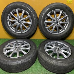 ☆冬用 195/65R15 91Q BRIDGESTONE BLIZZAK VRX2 ☆WAREN 【15×6.0J+43 PCD:100×5H ハブ径:67mm】☆プリウス、スバル車等に