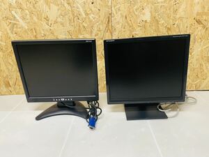 17型 三菱 バッファロー TFT 液晶 モニター PCディスプレイ パソコン 2画面 作業効率化 ゲーミング 2台セット ミツビシ BUFFALO MITSUBISHI