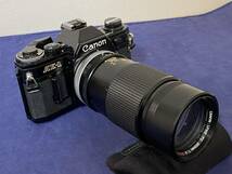 ★☆キャノン Canon AE-1 FD 200mm f4 S.S.C レンズ付 中古品☆★_画像1