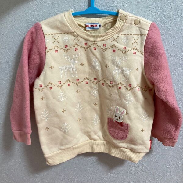 ミキハウス トレーナー キッズ 女の子 スウェット 長袖 トップス ロンT