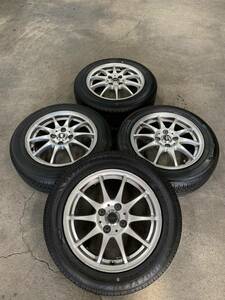 【タイヤ＆ホイールセット】15インチ HOT STUFF CROSS SPEED PREMIUM ★ 175/65R15 グッドイヤー＆ヨコハマ【S15-27】