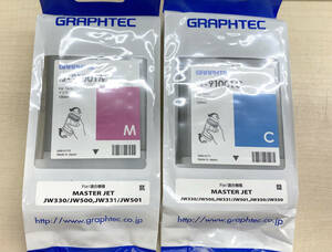 【ジャンク品】 GRAPHTEC IJ-91001 インクタンク2色　130ml