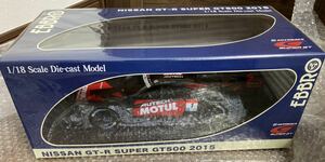 新品　未使用　EBBRO 1/18 モチュール オーテック GT-R SUPER GT500 2015 Okayama Test 